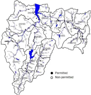 Table 1. Permitted Water Use Facilities in Major Streams of Sapgyo Catchment
