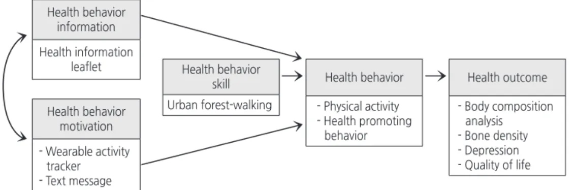 Figure 2. The conceptual model of the forest-walking program.