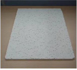 Fig. 1. Sound absorbent gypsum board.