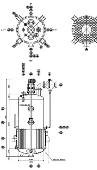 Fig. 4-4 Manufacturing drawings of crystallizer