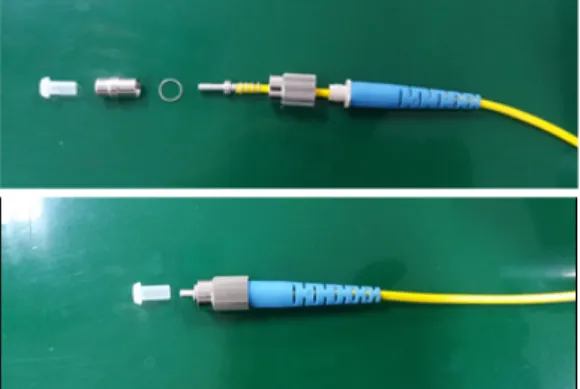 Fig.  6 Assembly  of  a  ferrule  with  the  other  compon-  ents  for  a  patch  cord
