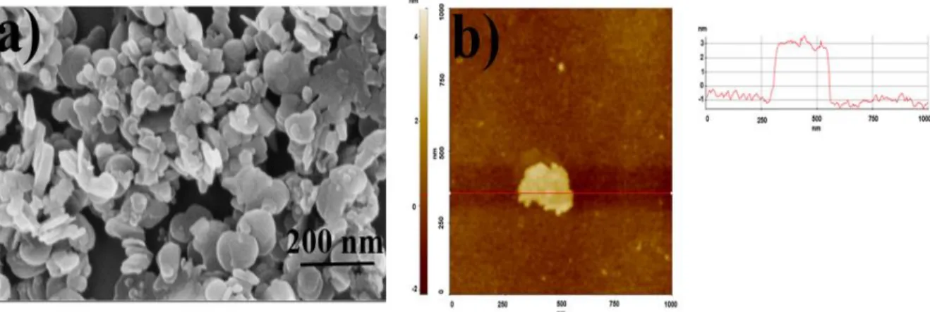 Fig. 2.10. Morphology of the as exfoliated hBN nanosheets by liquid exfoliation method and its nanocomposite; 