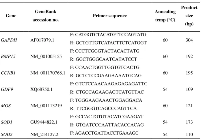 Table 1. Primers used for real-time RT-PCR  Gene  GeneBank 