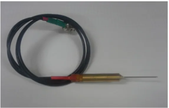Fig. 4. Comparisons of measured waveforms between  the  fabricated  PMN-PZT  and  a  commercial  PVDF  needle hydrophone for (a) a spike pulse, and (b) a  tone burst waves radiation.