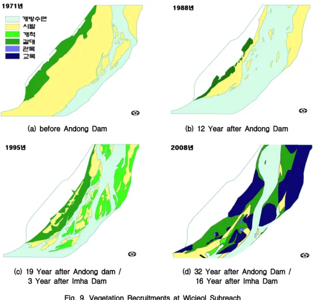 Fig. 10. Vegetation Succession Model in Sand River