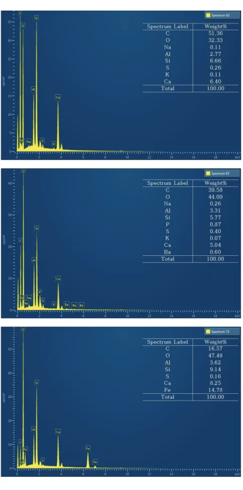 Figure 7. EDS spectrum and result value of Yeonji.