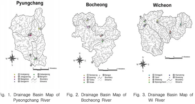 Fig.  2.  Drainage  Basin  Map  of  Bocheong  River