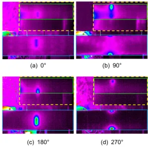 Fig. 5 Using lock in thermography images of piping  hot spot