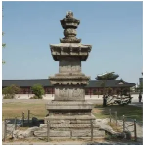 Figure 1. Stupa of State Preceptor Jigwang from  Beopcheonsa temple site, Wonju.