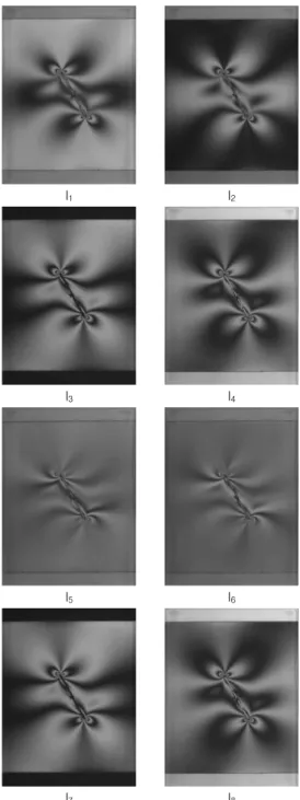 Fig. 5 Doubled fringe patterns obtained by I 3 and I 4