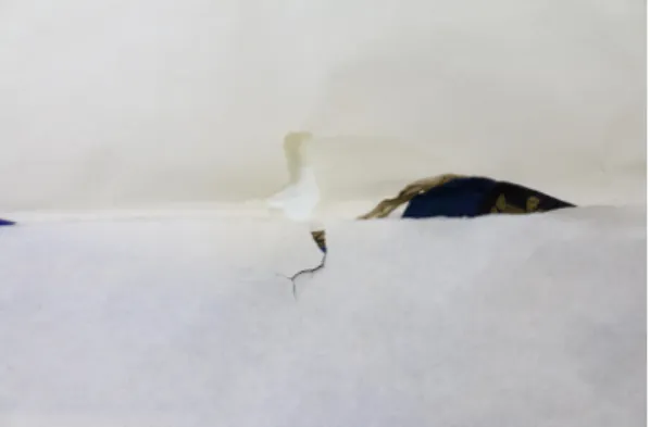 Figure 7. Oxidation of packing paper by nitric acid emit- emit-ted by deterioration of cellulose nitrate.
