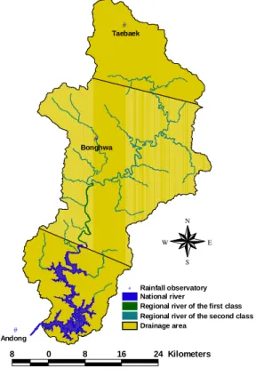 Fig.  2.  Thiessen  of  Andong  Dam