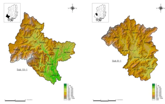 Fig.  8.  Selected  Catchment  for  Prediction  (8-1)            