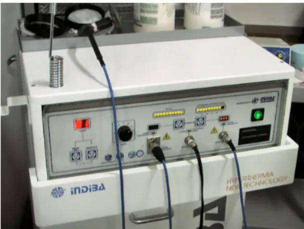 Fig. 2. Example of abdominal diathermy