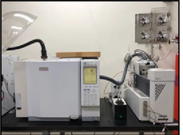 Figure 2. Gas Chromatograph equipped with Flame Photometric Detector.