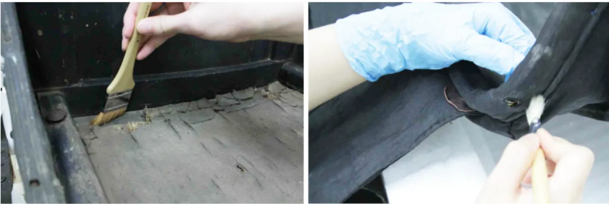 Figure 7. Dry cleaning were performed to remove contaminants.