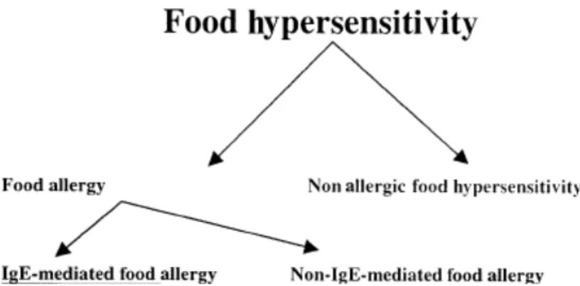 Fig.  1.  The  classification  of  adverse  reactions  to  food. 