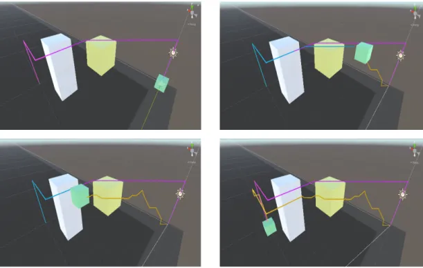 Fig. 10. Demo of optimal flight path recommendation algorithm based on A-Star algorithm.