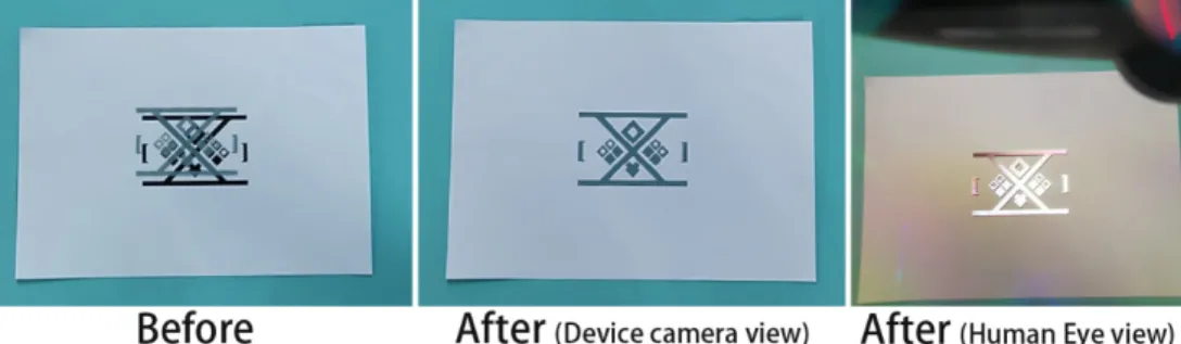 Fig. 4. The target based on AR image tracking serves as a calibration reference.