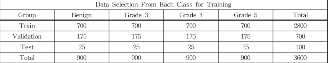 Table 1. The arrangement of the dataset for multiclass classification. 