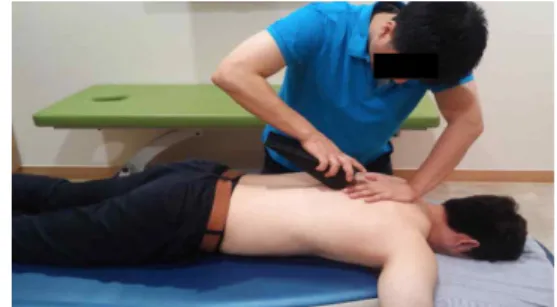 Figure  1.  Thoracic mobilization method in prone position.
