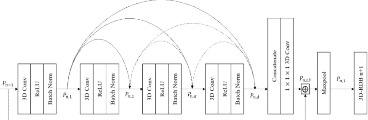 Fig. 2. Three-dimensional Residual Dense Block.