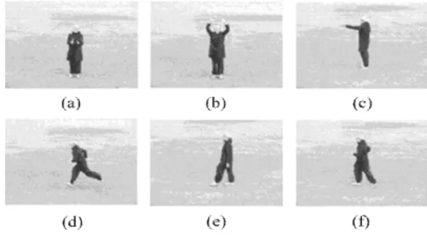 Fig. 3. Six Types of Behavior Examples in KTH dataset. 