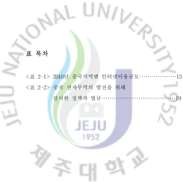 표 목차