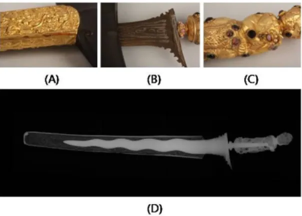 Figure 7. Contamination and discoloration on the surface (A) and crack region (B)