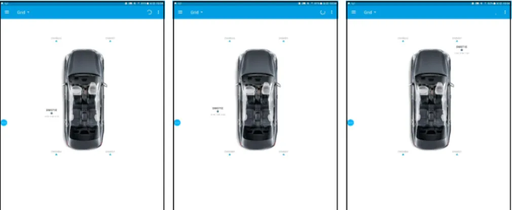 Fig. 11. Monitoring display of the position of the tool.