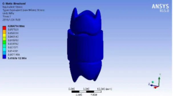 Fig. 10. Simulation of movement process in the com- com-pressing mode. 