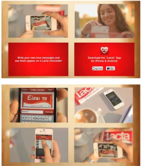Fig. 4. Apps using Lacta ’s AR technology.