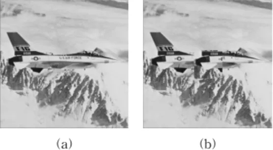 Fig. 1. Copy-move forgery Airplane image. (a) Original  image, (b) copy-move forgery image.