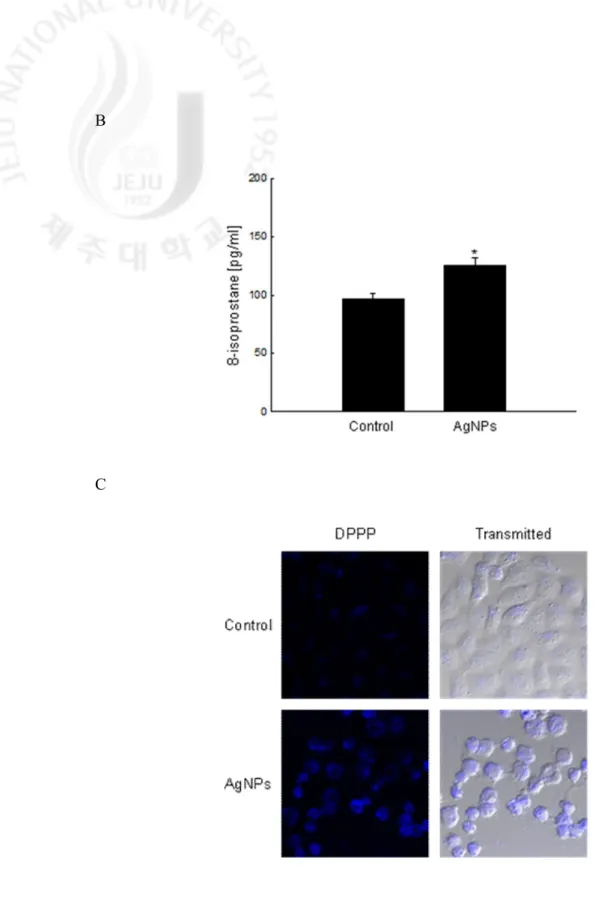 Fig. 4. continued. Lipid peroxidation was assayed by (B) measuring the level of 8-isoprostane 