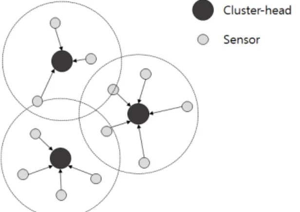 Fig. 7. Cluster-head based Network Topology.