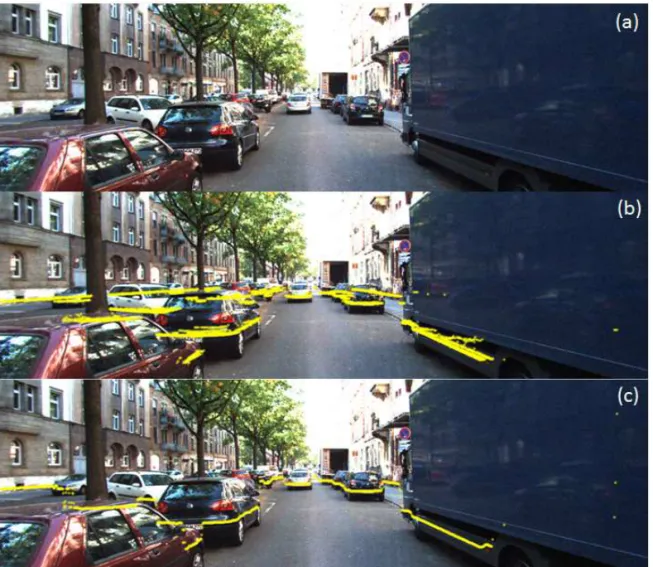 Fig. 3. 3D LiDAR Point Cloud, P plane  filtering result. The  left side is Pplane before filtering and the right  side is Pplane after filtering
