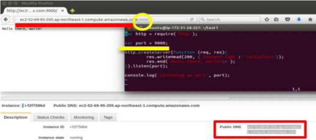 Fig. 2. EC2 instance connection verification.
