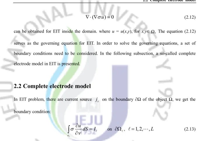 Figure 2.1 A zoom-in picture of one electrode and object 