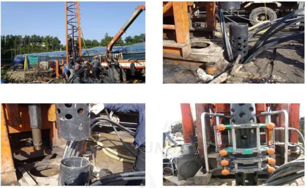 Fig. 3-3 The installation of the circulating loop for water loop