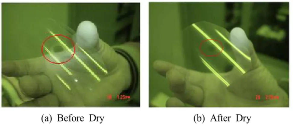 Fig.  3.22  Result  of  conducting  polymer  coating  using  electrostatic  spray  coating  method