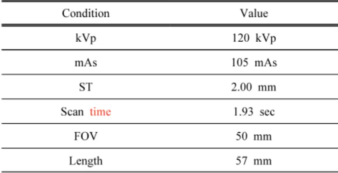 Table 1. Scan Parameter
