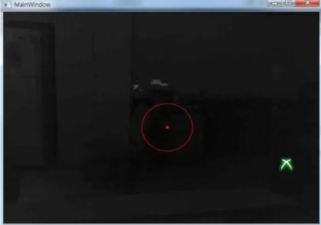Fig. 4. Output of Kinect display.