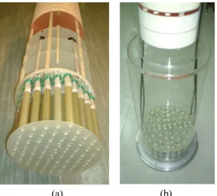Fig. 5. Structures of the insert assembly. (a) Conventional  insert assembly in which the gradiometer array and  mechanical structure are connected to form a single body