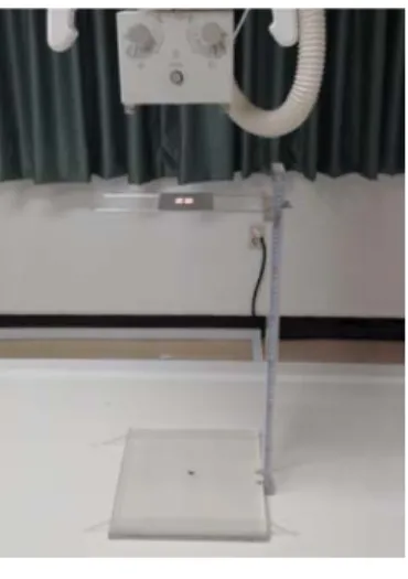Fig.  1.  The  experimental  setup  for  half  value  layer  measurement.