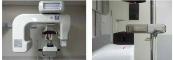 Fig. 1. Dental Panoramic X-ray System. (Left: Pax-400C system (Vatec Co., Korea, Right: Location of the