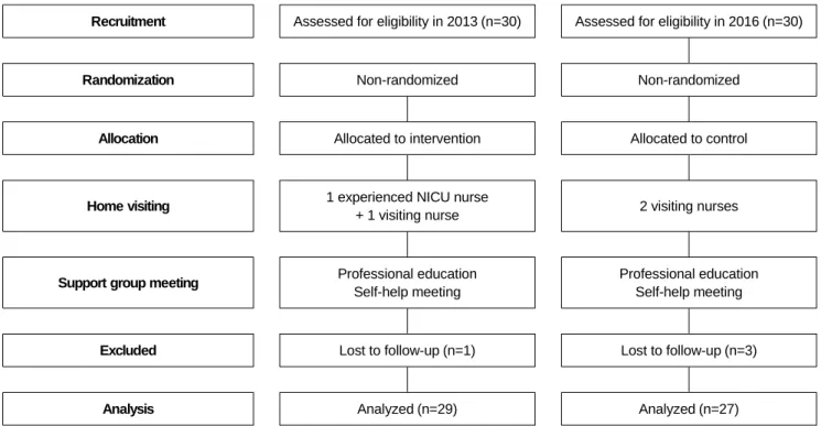Figure 1. Flow diagram of the home visit program study.