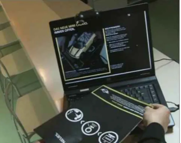 그림 4. GE-ecomagination Wind Turbine AR 이용 장면
