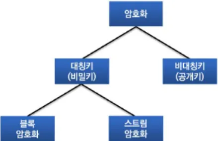 [그림 1-11] 암호화 방식의 분류