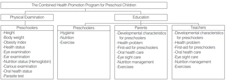Figure 1. Design of the combined health promotion program.