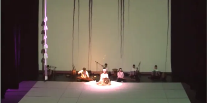 그림 5. 음악 데이터를 수집하여 전통 먹선을 학습한 그림을 그리도록 처리 Fig.  5.  Music  data  were  collected  and  processed  to  draw  a  picture  that  learned  traditional  ink  lines